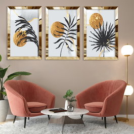 Wallity Huhu391 Cuadro Decorativo Multicolor 30 x 40 cm (3 Piezas)
